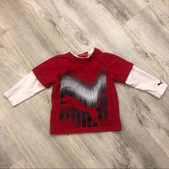 Puma 24m Boys Toddlers Matching Set - Red black and white - Picture 10 of 13
